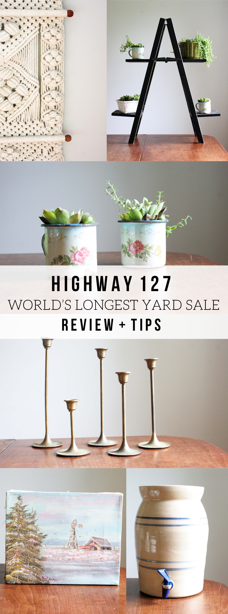 Tips for the HWY 127 Yard Sale. A review of the World's Longest Yard Sale. Favorite finds on the HWY 127 Corridor Sale. by @CraftivityD 