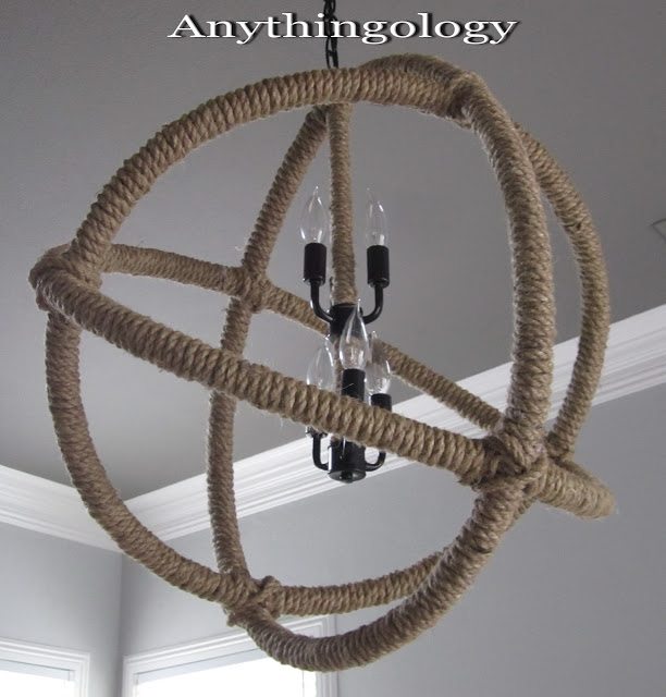 The Craft Tutor: DIY Chandelier Cord Cover