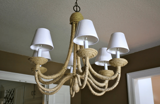 Quick and Simple DIY Burlap Cord Cover - Table and Hearth