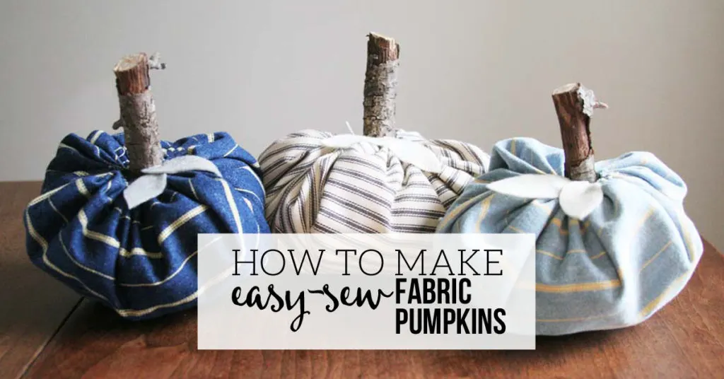How to Make a Fabric Pumpkin from a Cloth Napkin. Fabric Pumpkins, Ticking Pumpkin, Floral Pumpkin, Fall Craft by @CraftivityD