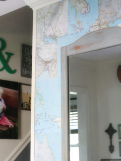 DIY Map Wallpaper, Wall Treatment, Renter-Friendly, Temporary, Map Wall by @CraftivityD