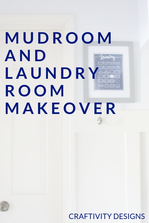 mudroom and laundry room makeover