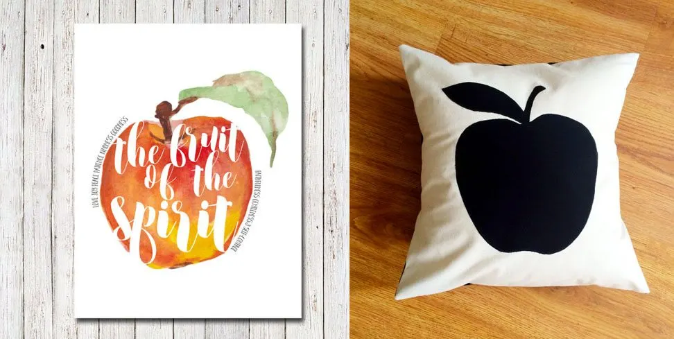 Fall Art Prints and Pillows, Pillow and Wall Art Combinations, Farmhouse, Modern, Herbs, Rustic by @CraftivityD