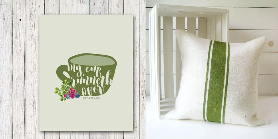 Fall Art Prints and Pillows, Pillow and Wall Art Combinations, Farmhouse, Modern, Herbs, Rustic by @CraftivityD