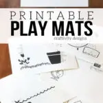 Printable Play Mats, Interactive and Wipeable Placemats for Kids, by @CraftivityD