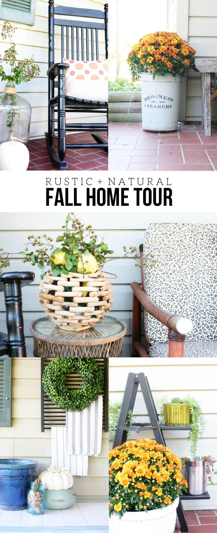 Would you like a warm and cozy home this fall season? Check out this Rustic + Natural Fall Home Tour by @CraftivityD