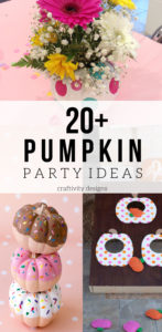 Pretty Pumpkin Party Ideas, by @CraftivityD