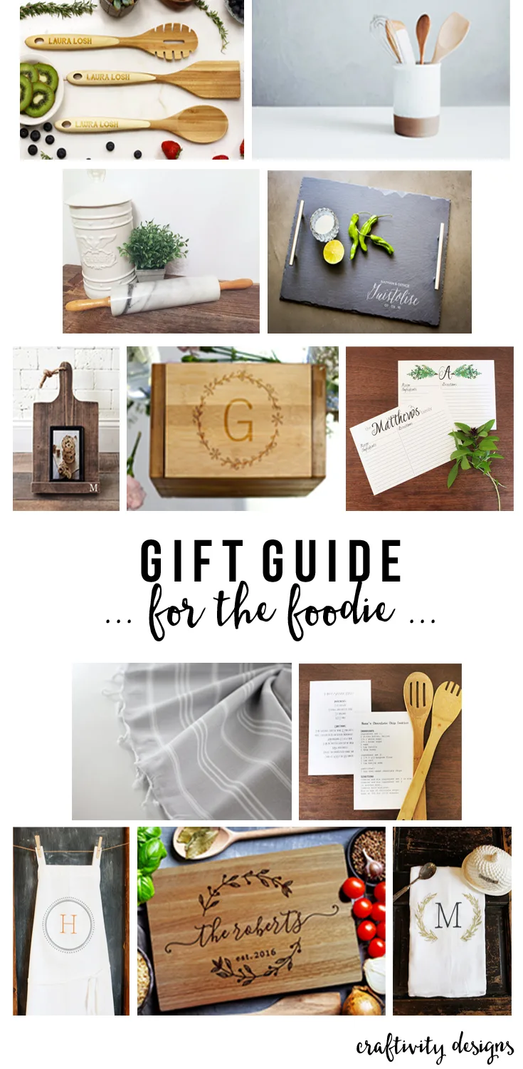 A Gift Guide for the Foodie, Foodie Gift Ideas, Gifts for a Chef, Baking, Baker, For the Cook by @CraftivityD