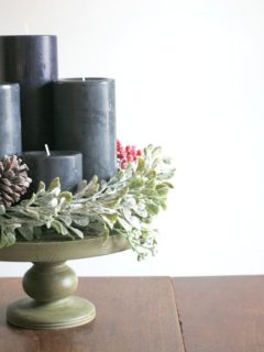 Celebrate the season with intention, by making this beautiful centerpiece. How to Make an Advent Wreath, DIY Advent Wreath, Modern Advent Wreath, by @CraftivityD