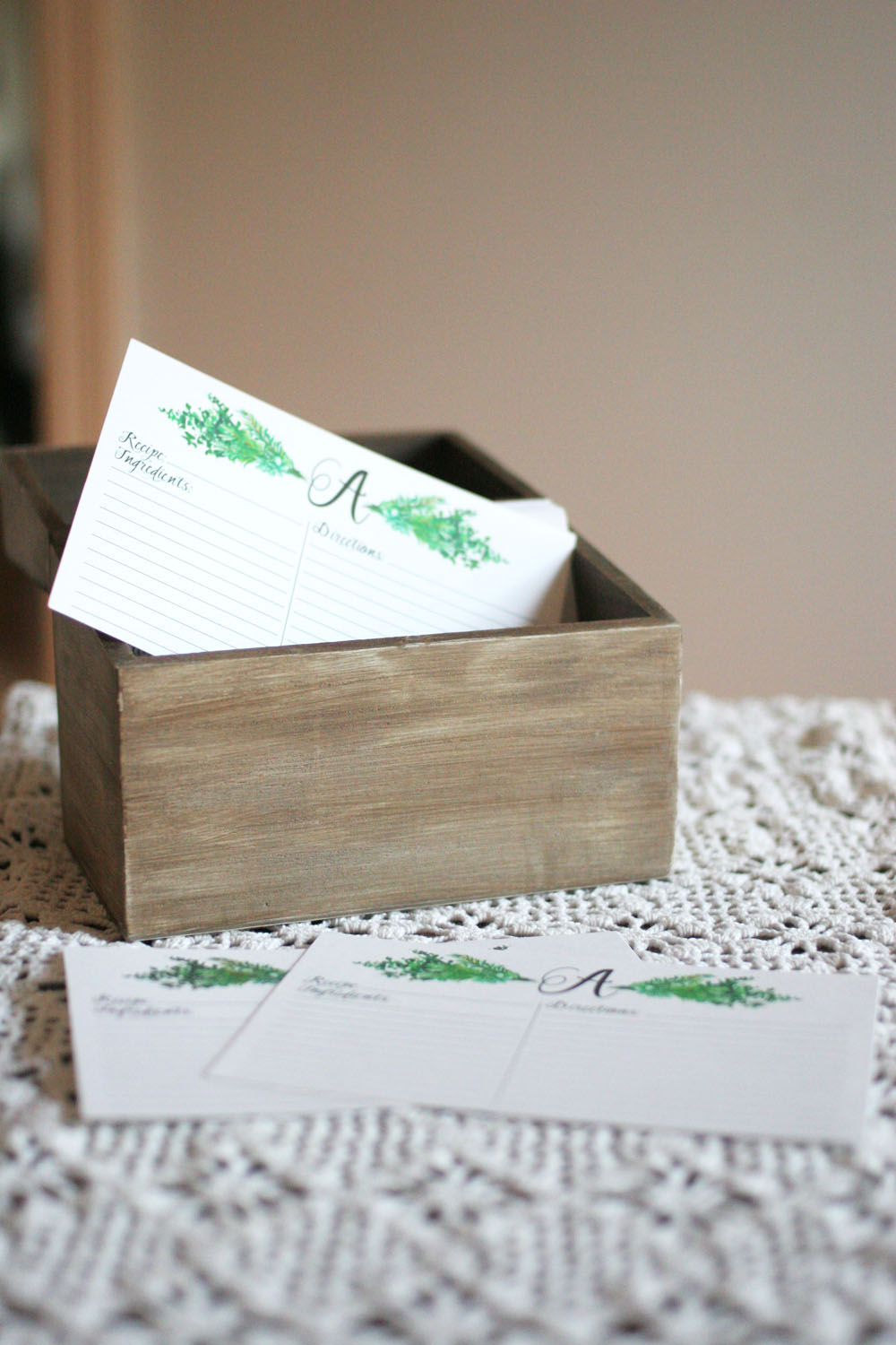 Personalized Recipe Box + Recipe Cards – Craftivity Designs