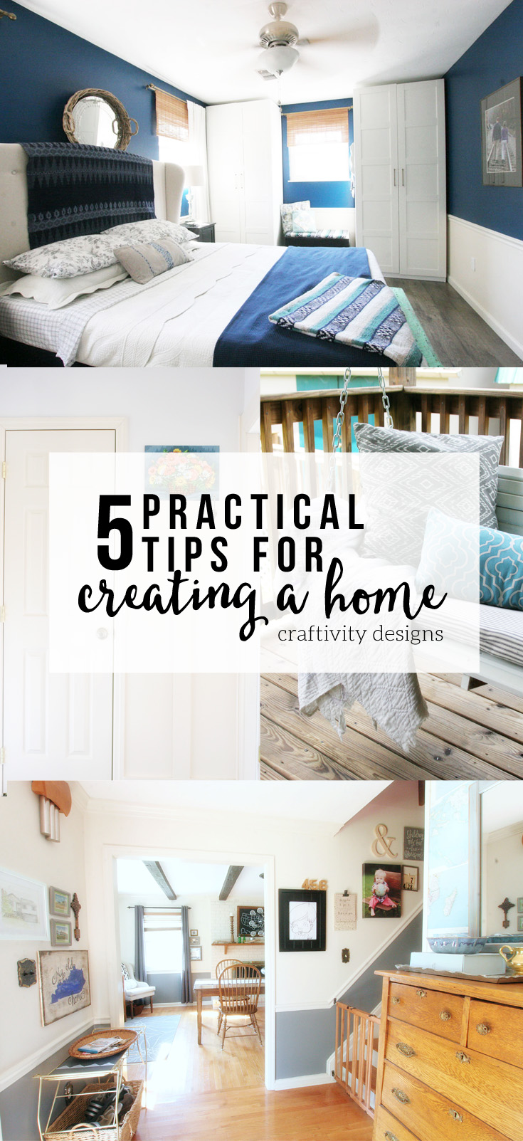 5 Practical Tips for Creating a Home, How we Created a Home in 2016, Year in Review, by @CraftivityD