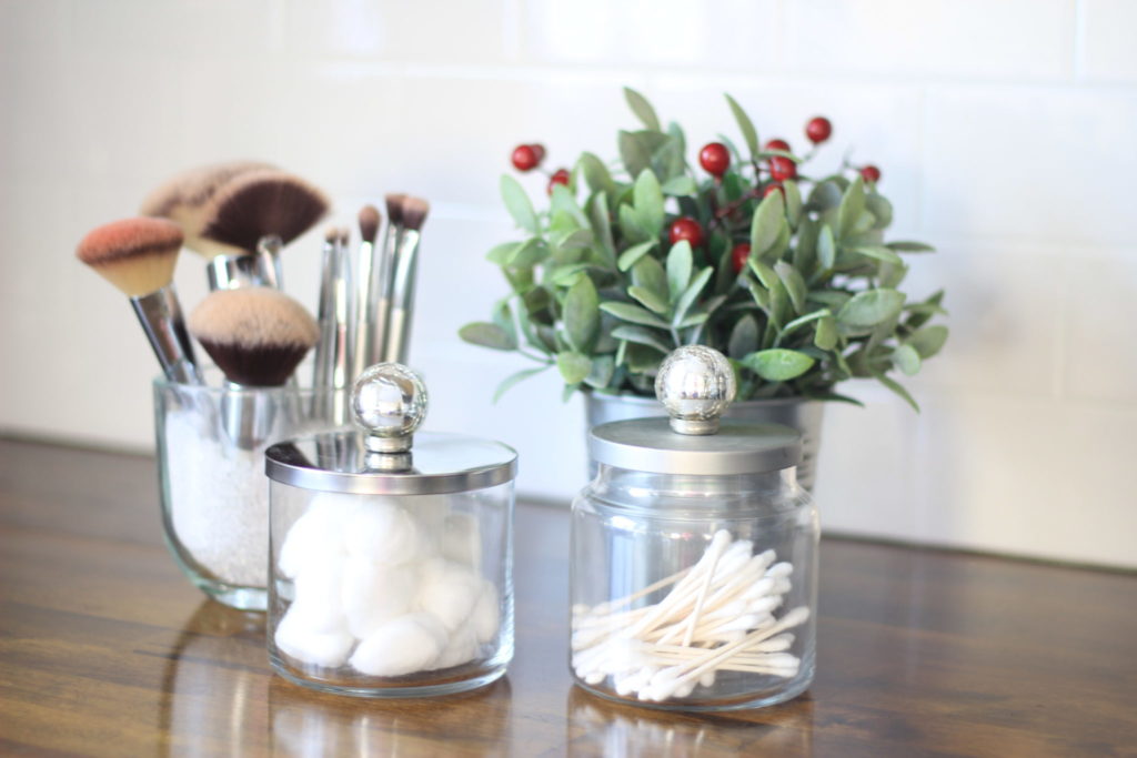 Handmade bathroom storage containers