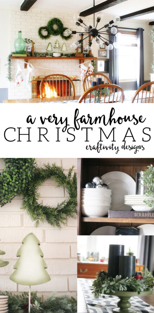 Farmhouse Christmas Home Tour, Rustic, Cottage by @CraftivityD