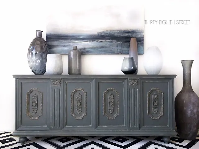 Gray Furniture Makeovers with paint colors by @CraftivityD