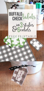 Get 18 different Buffalo Check Labels and Tags in 3 Styles and 6 Colors, Plaid, Gingham, Organization, Click the image to go to @CraftivityD and download the FREE printable.
