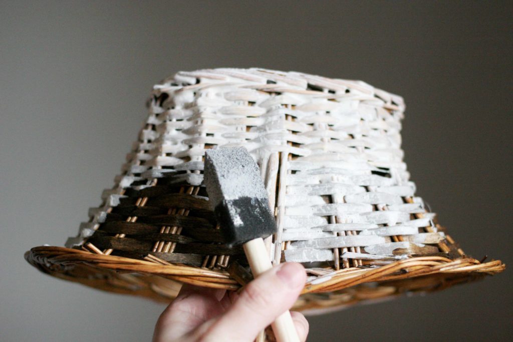 How to make a DIY Rustic Basket. Turn a basic basket into a farmhouse style basket. Thrift Store Upcycle monthly challenge. by @CraftivityD