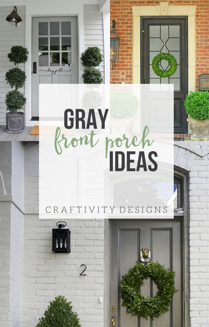 3 Gorgeous Grey Front Door Ideas For Your Porch Exterior Colors