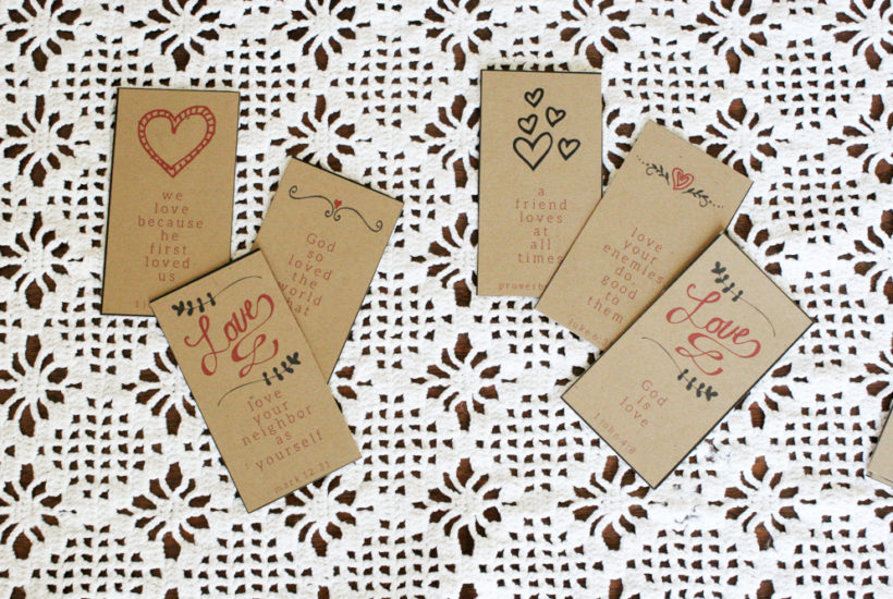 Valentine's Day Bible Verse Cards, Free Printable, Lunch Box Notes, Valentine's Card, by @CraftivityD
