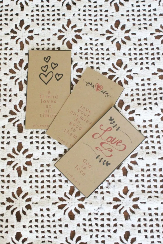 Valentine's Day Bible Verse Cards, Free Printable, Lunch Box Notes, Valentine's Card, by @CraftivityD
