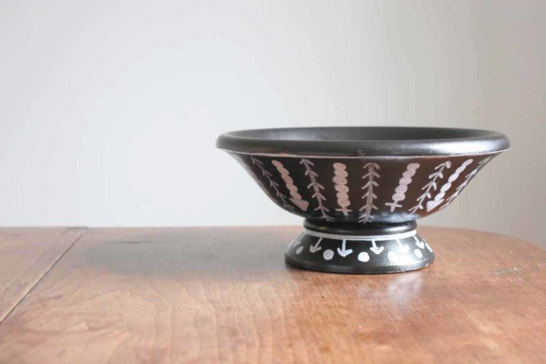 DIY Tribal Wood Bowl Makeover, Thrift Store Upcycle, Update a wooden bowl with a tribal look to store keys, small toys, etc. by @CraftivityD
