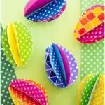 12 Easter Crafts for Kids, Paper Easter Eggs, Easter Craft Ideas