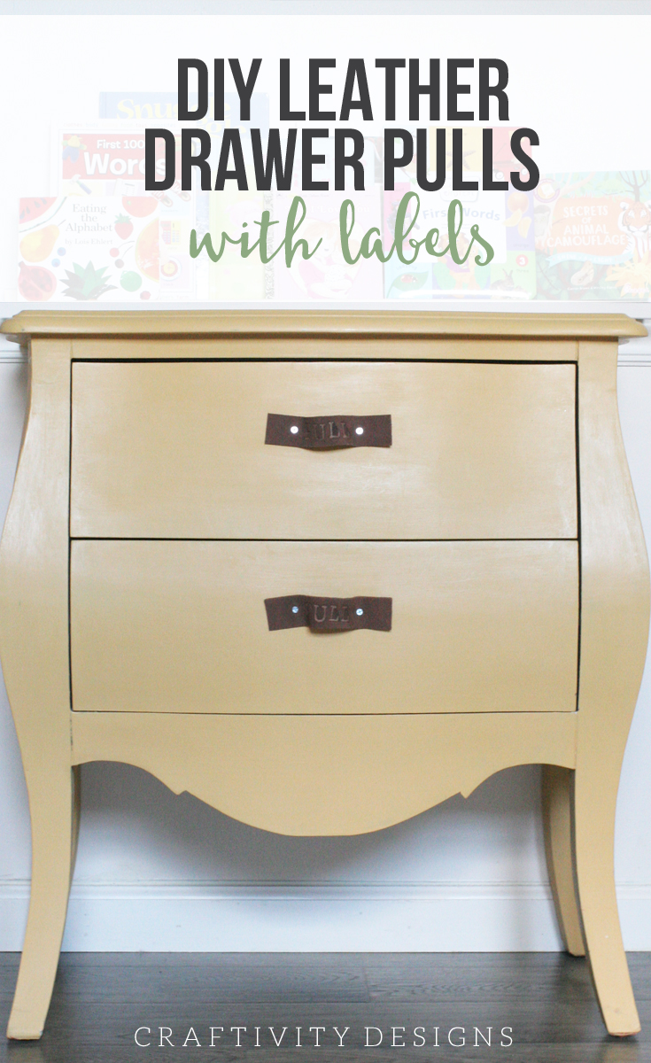 Diy Leather Drawer Pulls With Labels Craftivity Designs