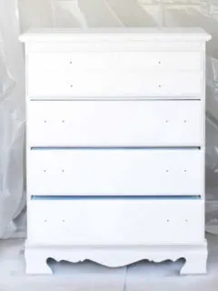 How to spray paint indoors! Build a DIY Spray Paint Booth in your garage. It's a portable, any size, easy setup, option for spraying paint indoors. Great for furniture, cabinetry, projects and more. Click the image to get the tutorial.