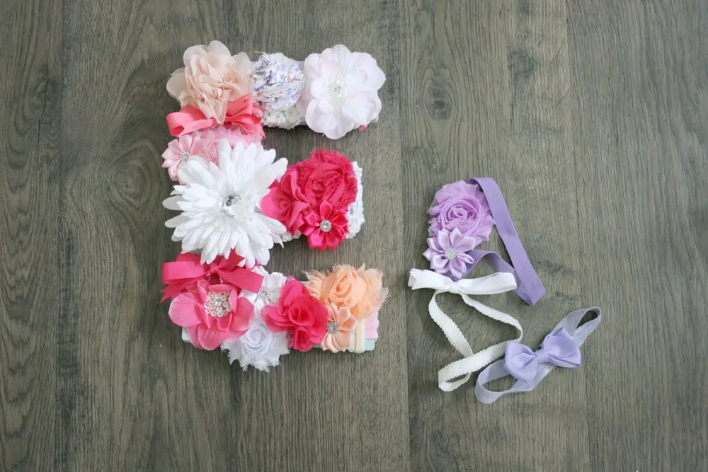 Headband Monogram is a DIY Budget Nursery Idea