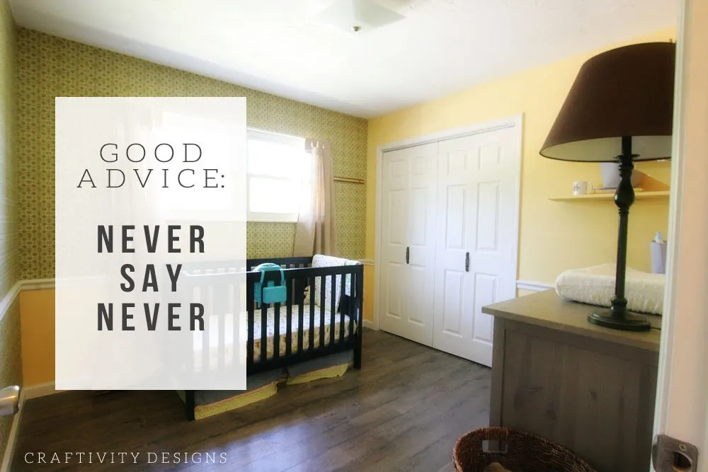 Why I've Never Participated in the One Room Challenge. Nursery Makeover (BEFORE)