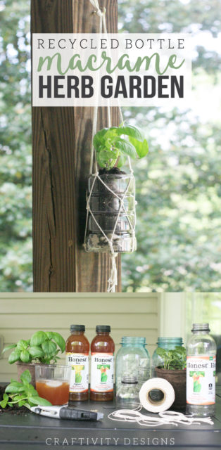 DIY Macrame Herb Garden from Recycled Bottles | Earth Day – Craftivity ...