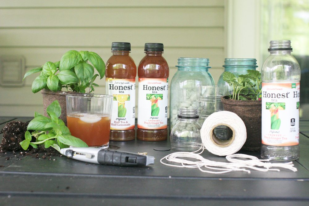 Learn how to make a Macrame Herb Garden using recycled plastic bottles. It's the perfect Earth Day craft! by @CraftivityD