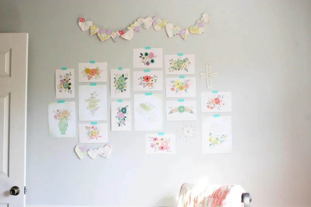 Bohemian Gallery Wall in a Budget Nursery