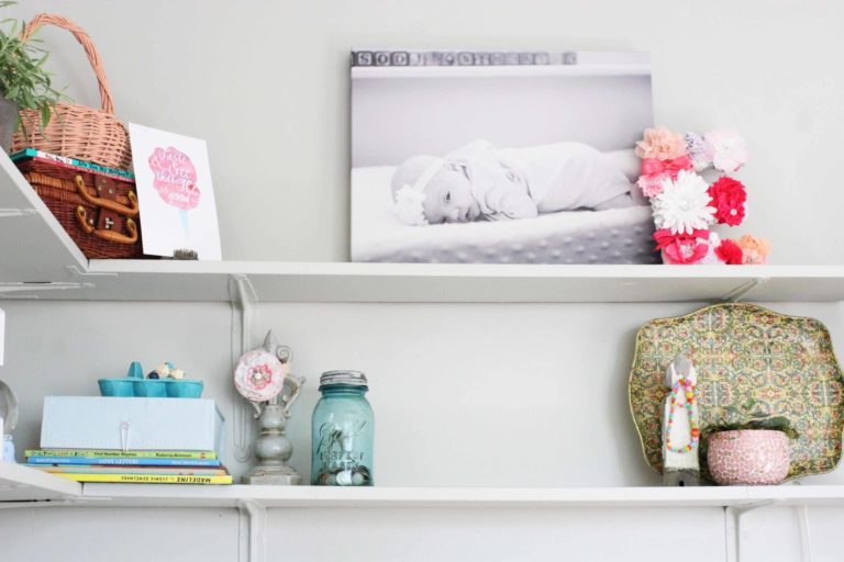Modern Bohemian Bedroom for Baby Girl, Nursery, Toddler Room, One Room Challenge
