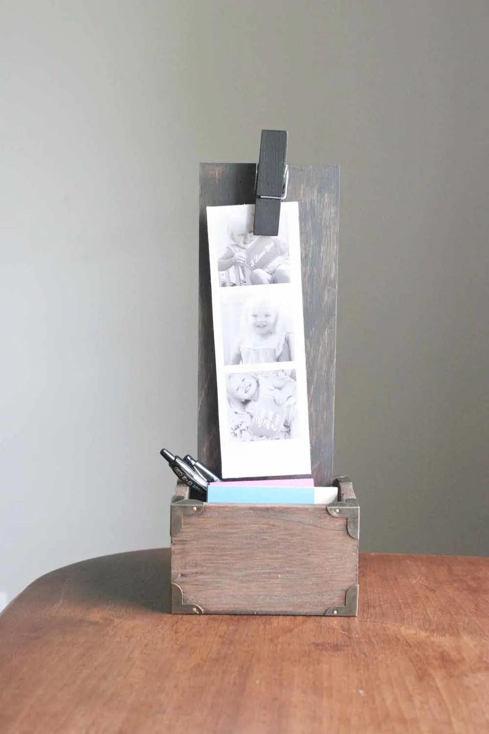 DIY Desktop Photo Holder, Handmade Father's Day Gift, DIY Desk Organizer