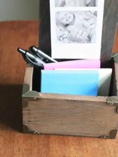 DIY Desktop Photo Holder, Handmade Father's Day Gift, DIY Desk Organizer