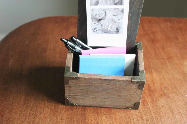 DIY Desktop Photo Holder, Handmade Father's Day Gift, DIY Desk Organizer