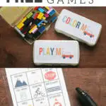 3 Fun + Free Travel Game Templates and Road Trip Printables. How to make a Road Trip Kit to fight boredom while traveling. by Craftivity Designs