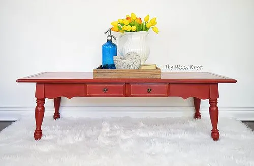 10 Red Painted Furniture Makeovers, Red Furniture, Red Dressers, Red Tables