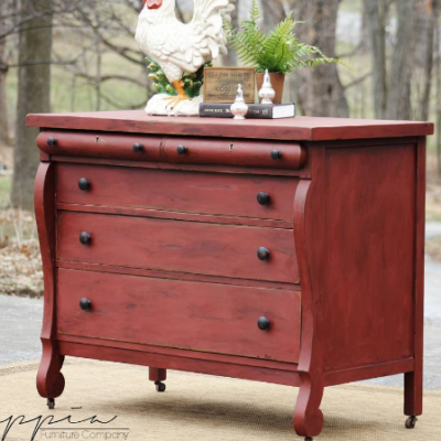 10 Beautiful Red Painted Furniture Makeovers