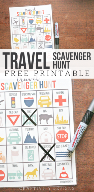 Fun Road Trips with a Free Travel Scavenger Hunt – Craftivity Designs