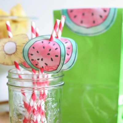 Summer Fruit Luau | How to Make Pineapple and Watermelon Party Decorations