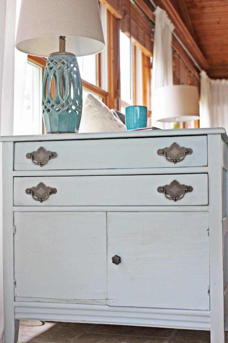 How to Distress Furniture with Chalky Finish Paint. How to Choose Hardware for Vintage Furniture. DecoArt Americana Decor Chalky Finish Paint in Vintage. Painted Furniture Makeovers. @CraftivityD