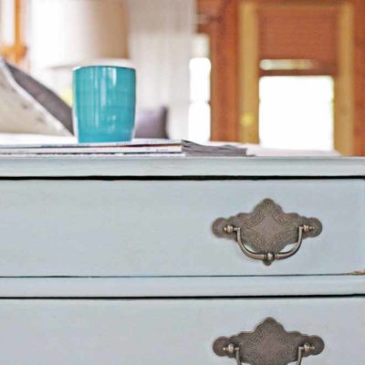 How to Easily Distress Furniture with Chalky Finish Paint