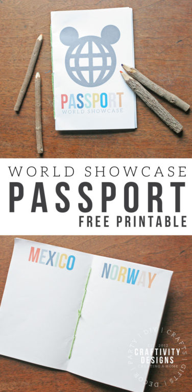 How to make a DIY World Showcase Passport – Craftivity Designs