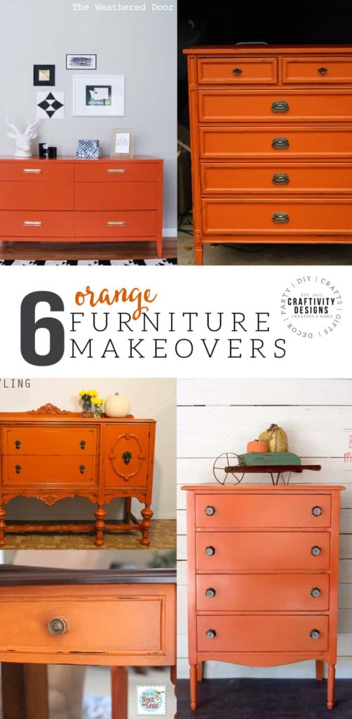 6 Orange Furniture Makeovers A Bold Pop of Color Craftivity Designs