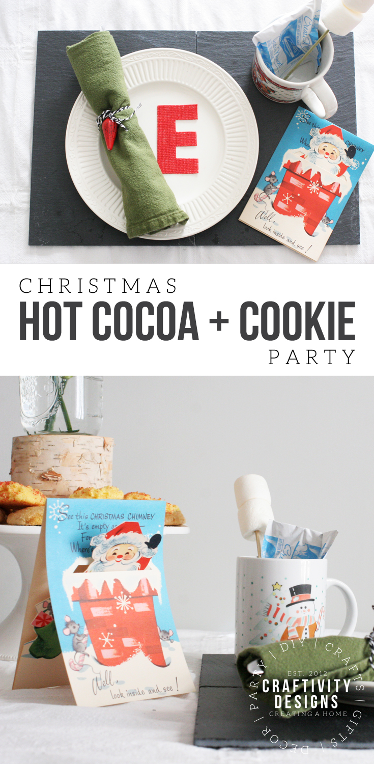Throw a Christmas Hot Chocolate and Cookie Party, Cocoa and Cookies Party, #hotchocolate #cookieparty #christmas