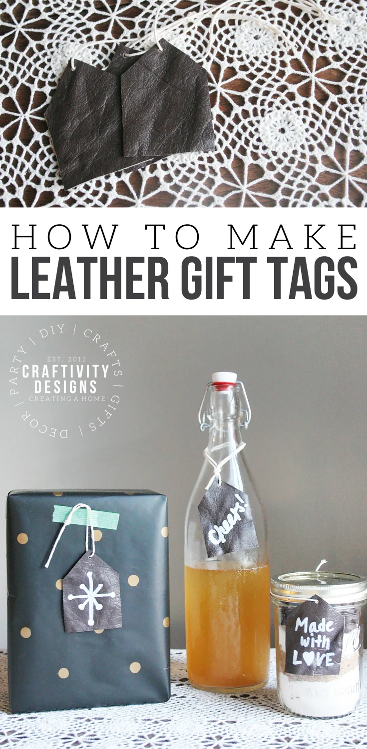 How to make Leather Gift Tags, Leather Labels, Leather Tags, #giftforhim #leathercrafts