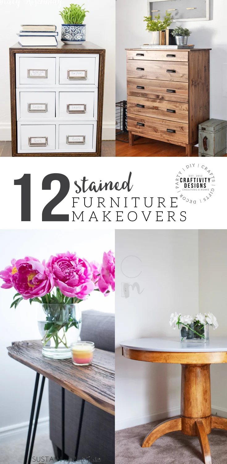 12 Stained Furniture Makeovers Techniques that will Inspire You Craftivity Designs