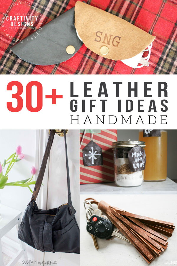 diy leather gifts for him