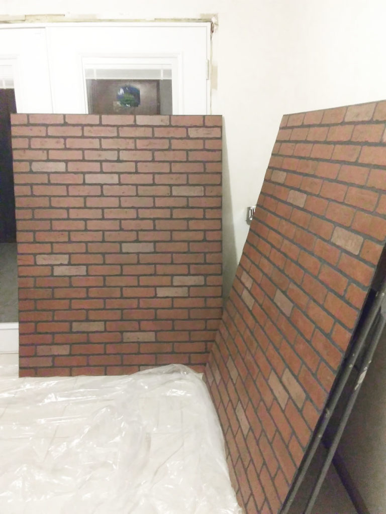 faux brick panels
